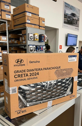 Grade dianteira do parachoque original Hyundai Creta 2024