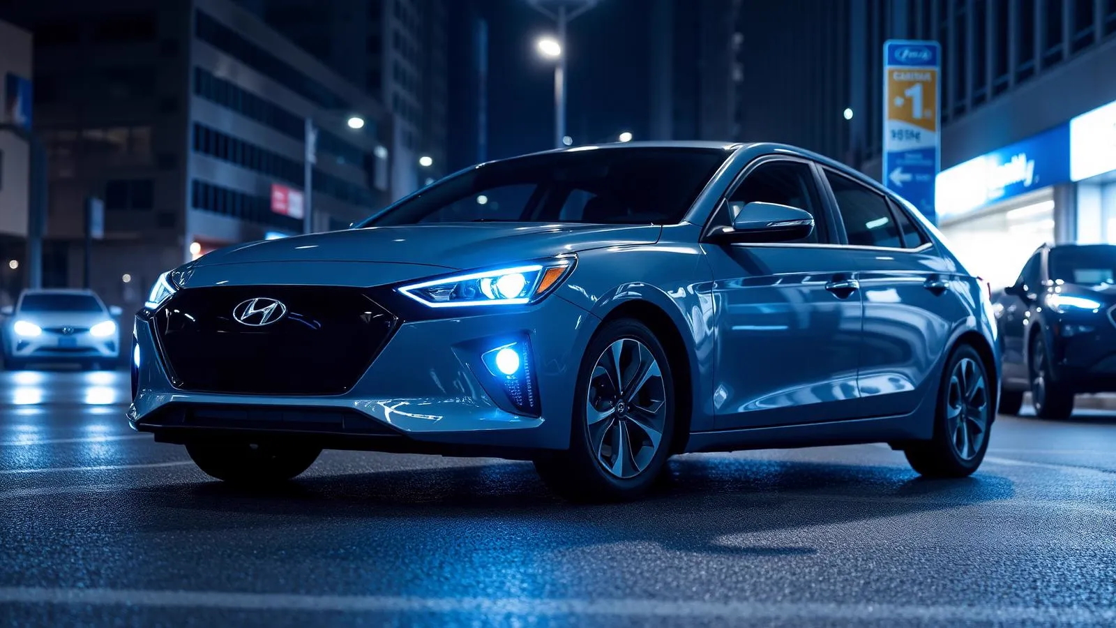 Hyundai Ioniq 5 N 2026 em rua urbana à noite